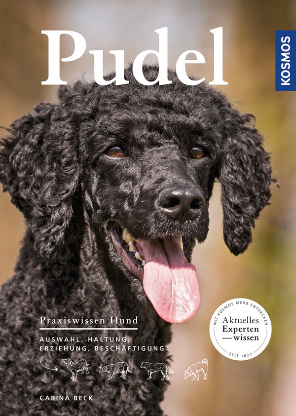 Pudel, Kosmos Verlag, 2016, Titelbild und weitere Farbfotos im Buch