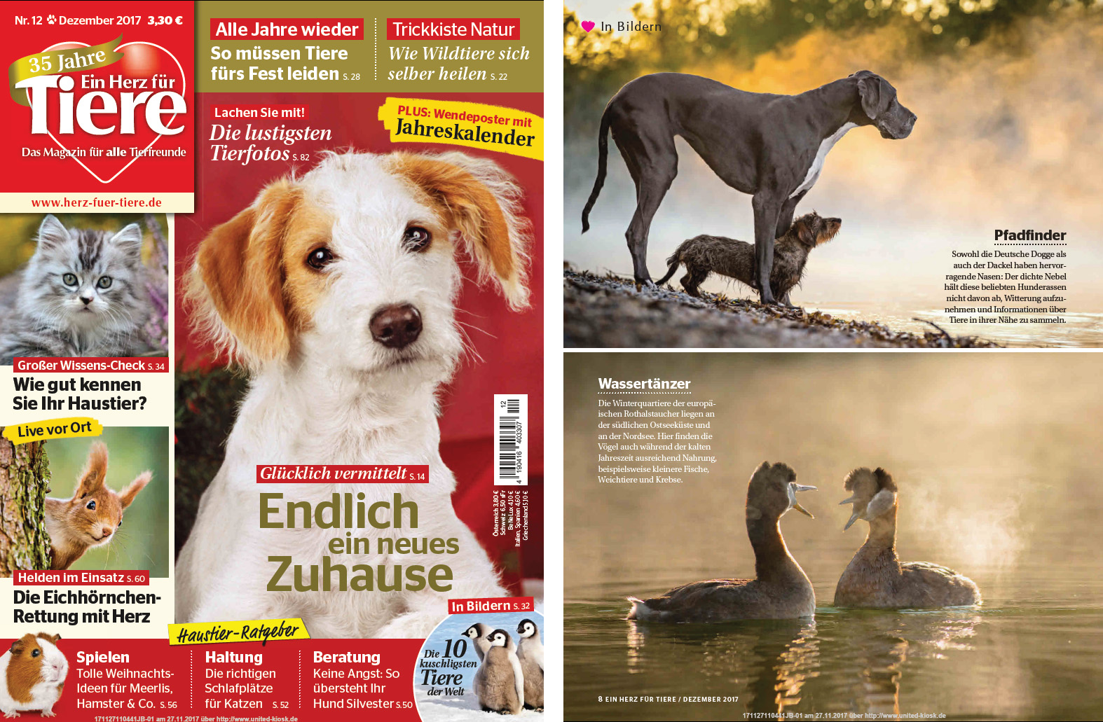 Herz für Tiere, Dez 2017, Foto im Innenteil