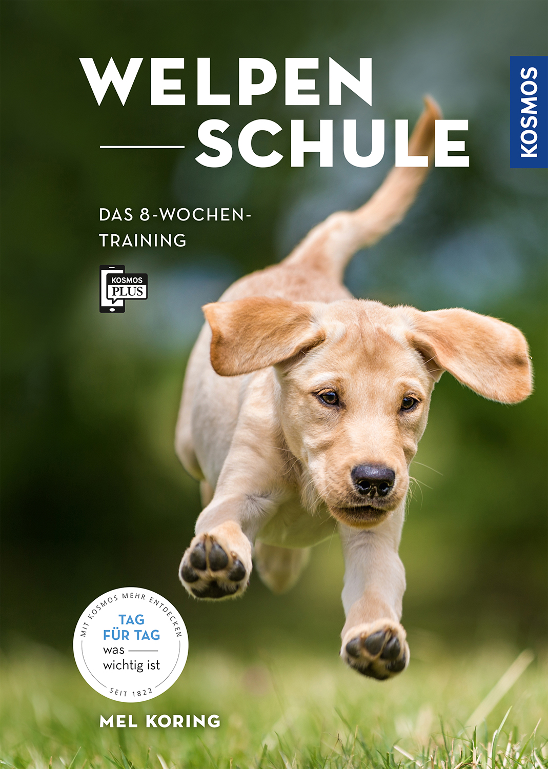Welpenschule, Kosmos Verlag, 2018  Titelbild und Farbfotos im Buch